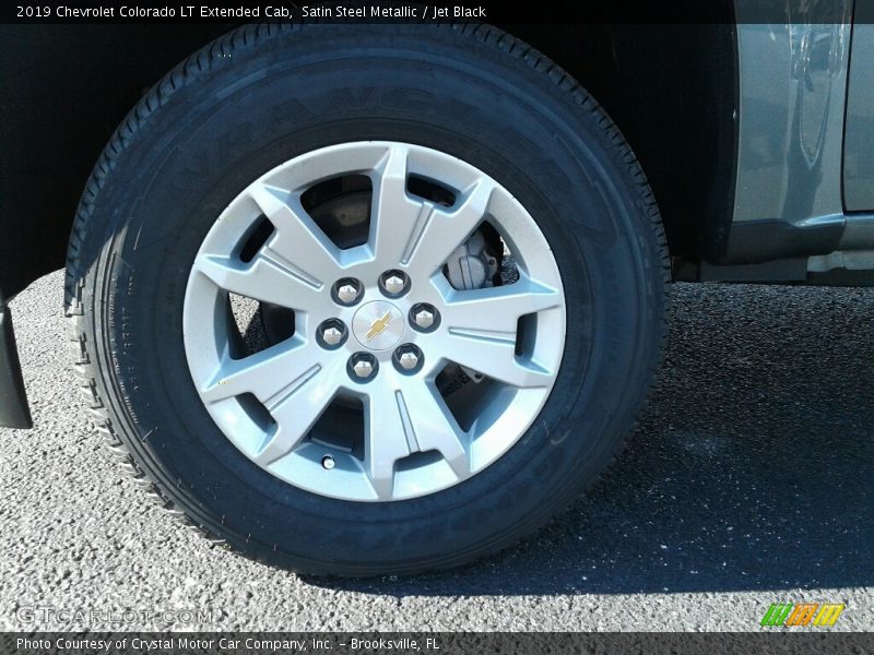 Satin Steel Metallic / Jet Black 2019 Chevrolet Colorado LT Extended Cab