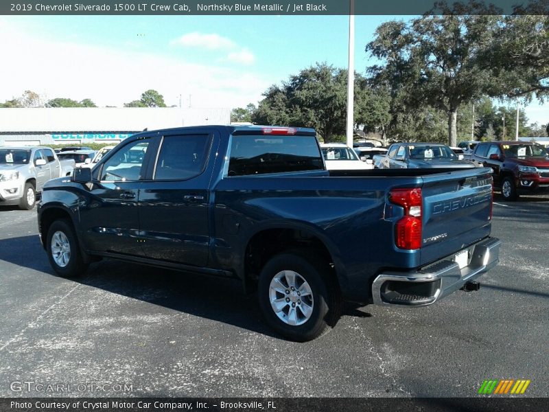 Northsky Blue Metallic / Jet Black 2019 Chevrolet Silverado 1500 LT Crew Cab