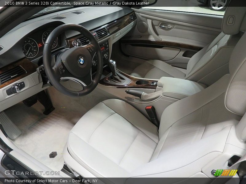 Space Gray Metallic / Gray Dakota Leather 2010 BMW 3 Series 328i Convertible