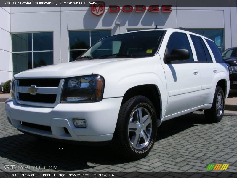 Summit White / Ebony 2008 Chevrolet TrailBlazer LT