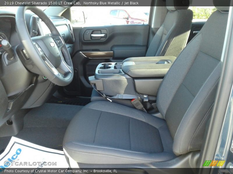 Northsky Blue Metallic / Jet Black 2019 Chevrolet Silverado 1500 LT Crew Cab