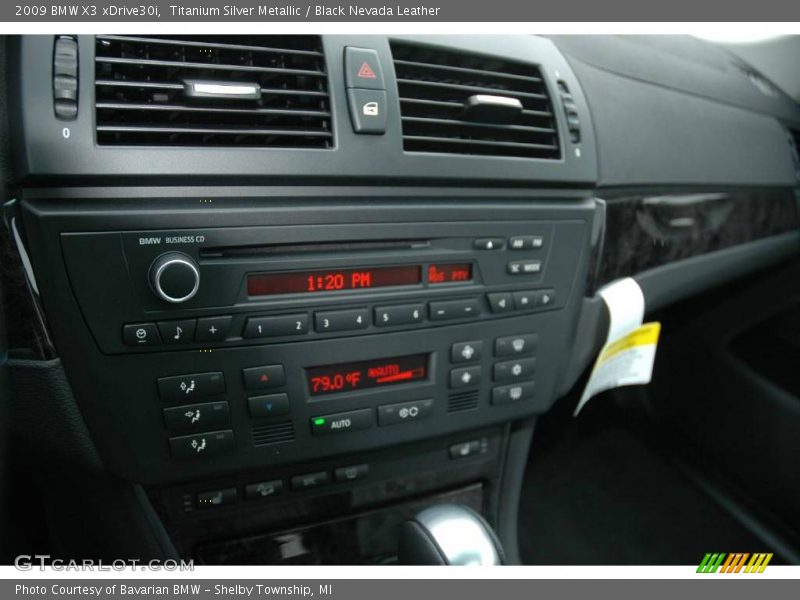 Titanium Silver Metallic / Black Nevada Leather 2009 BMW X3 xDrive30i