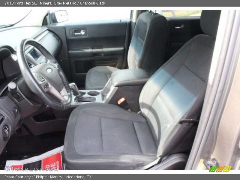 Mineral Gray Metallic / Charcoal Black 2013 Ford Flex SE