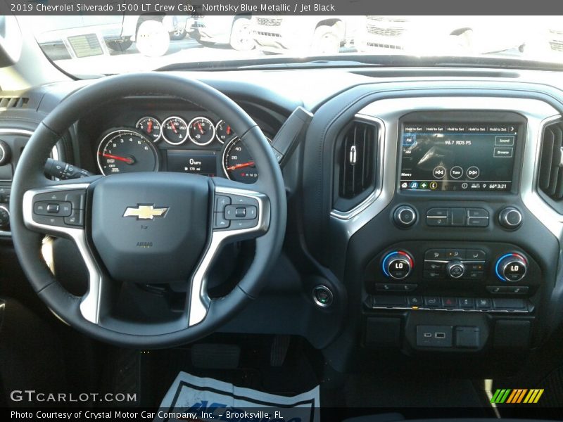 Northsky Blue Metallic / Jet Black 2019 Chevrolet Silverado 1500 LT Crew Cab