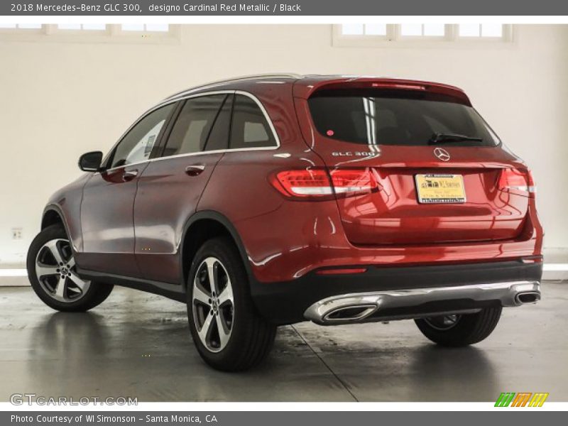 designo Cardinal Red Metallic / Black 2018 Mercedes-Benz GLC 300