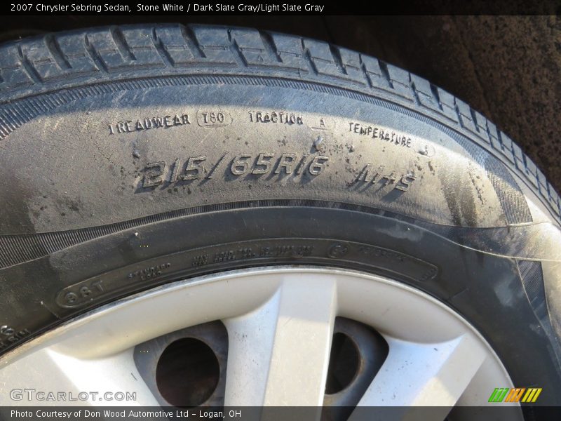 Stone White / Dark Slate Gray/Light Slate Gray 2007 Chrysler Sebring Sedan