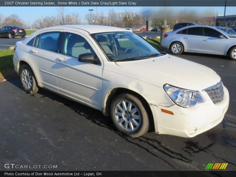 Stone White / Dark Slate Gray/Light Slate Gray 2007 Chrysler Sebring Sedan