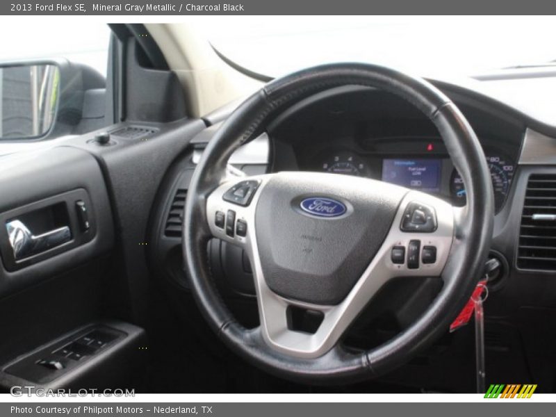 Mineral Gray Metallic / Charcoal Black 2013 Ford Flex SE