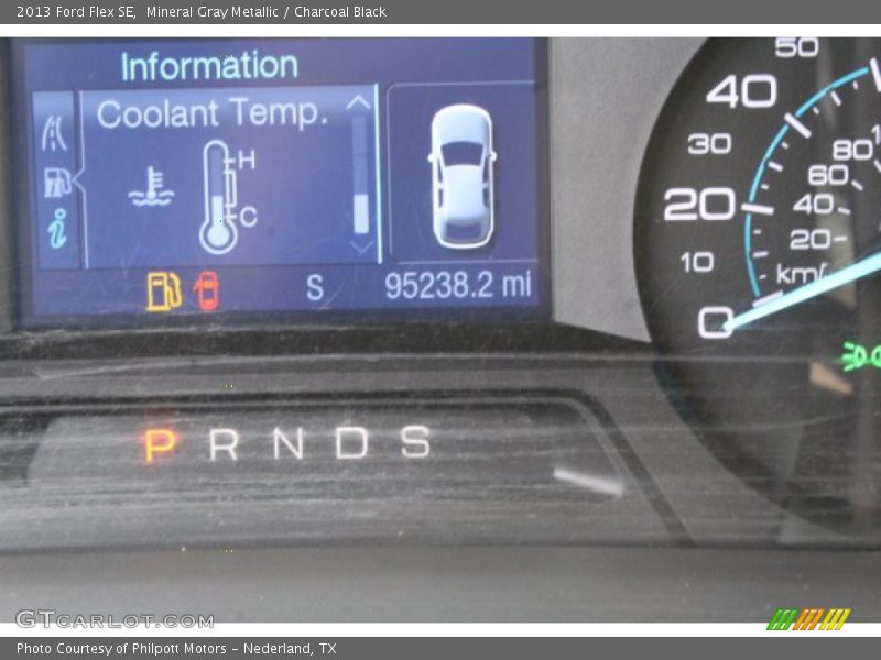 Mineral Gray Metallic / Charcoal Black 2013 Ford Flex SE