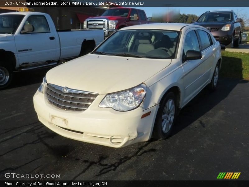 Stone White / Dark Slate Gray/Light Slate Gray 2007 Chrysler Sebring Sedan