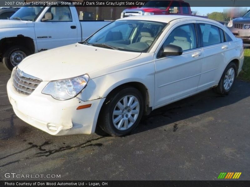 Stone White / Dark Slate Gray/Light Slate Gray 2007 Chrysler Sebring Sedan