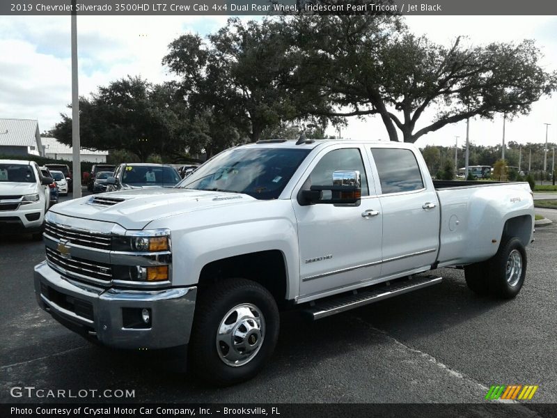 Iridescent Pearl Tricoat / Jet Black 2019 Chevrolet Silverado 3500HD LTZ Crew Cab 4x4 Dual Rear Wheel