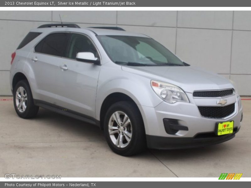 Silver Ice Metallic / Light Titanium/Jet Black 2013 Chevrolet Equinox LT