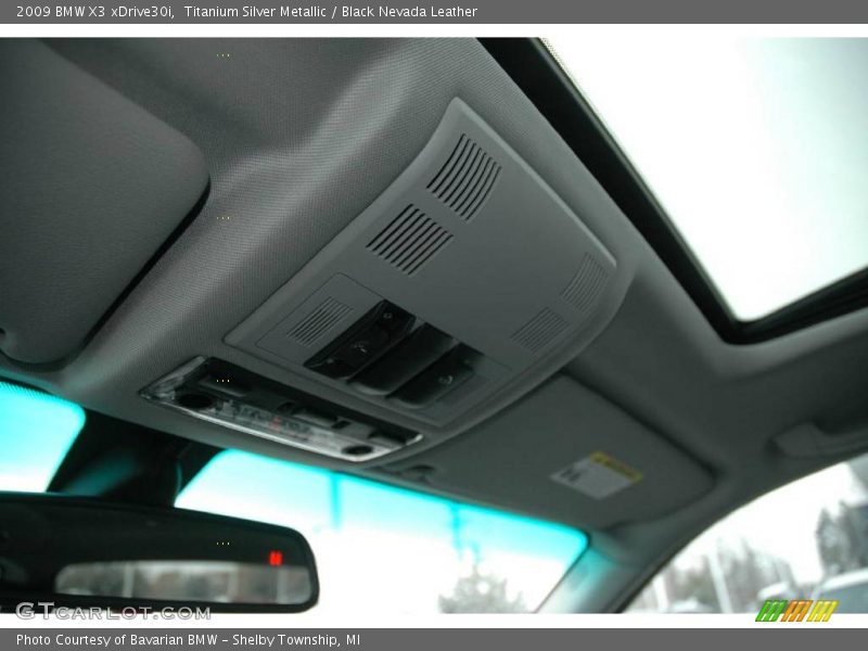 Titanium Silver Metallic / Black Nevada Leather 2009 BMW X3 xDrive30i