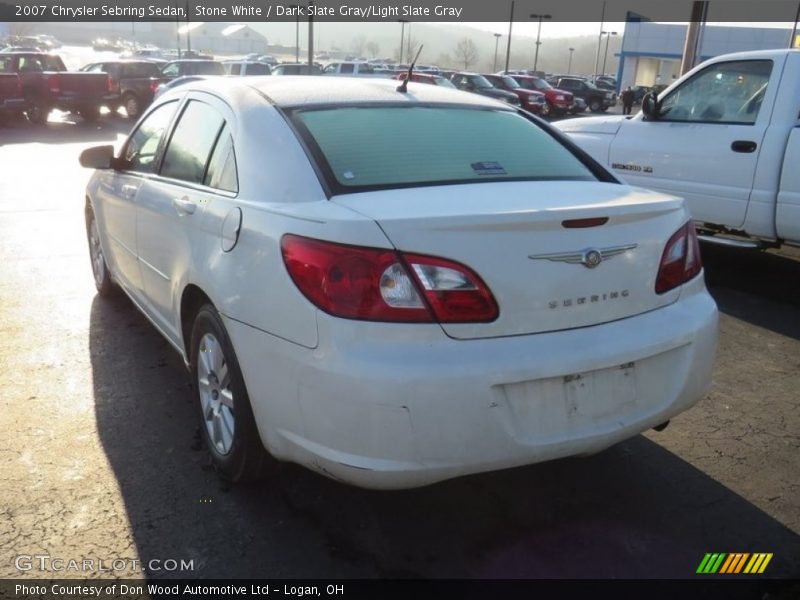 Stone White / Dark Slate Gray/Light Slate Gray 2007 Chrysler Sebring Sedan