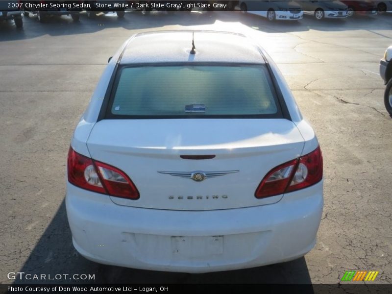 Stone White / Dark Slate Gray/Light Slate Gray 2007 Chrysler Sebring Sedan