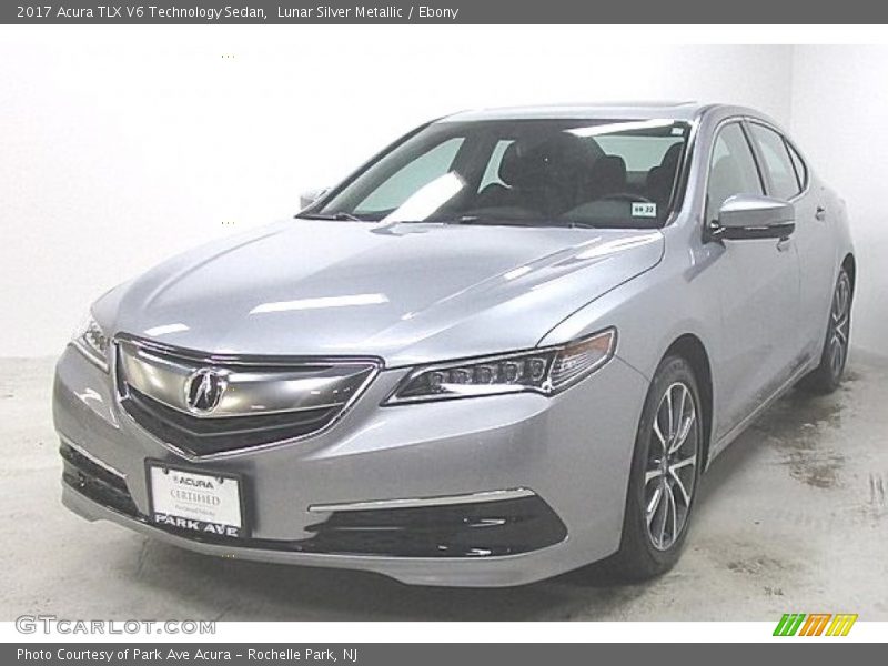 Lunar Silver Metallic / Ebony 2017 Acura TLX V6 Technology Sedan