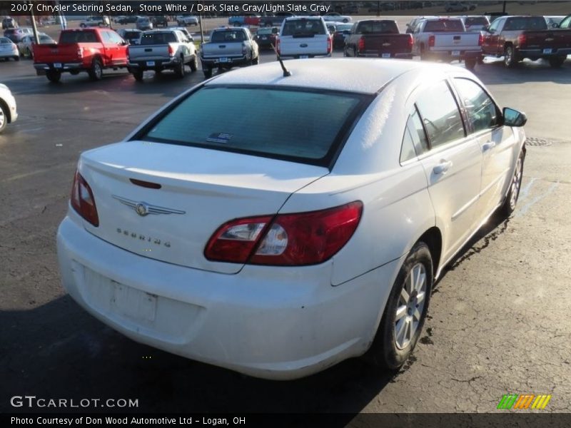 Stone White / Dark Slate Gray/Light Slate Gray 2007 Chrysler Sebring Sedan