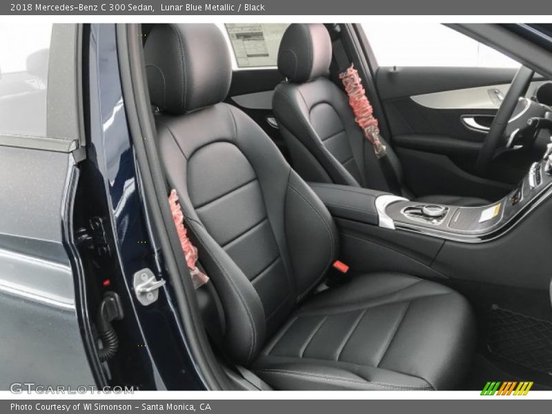 Lunar Blue Metallic / Black 2018 Mercedes-Benz C 300 Sedan