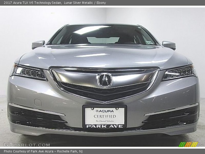Lunar Silver Metallic / Ebony 2017 Acura TLX V6 Technology Sedan