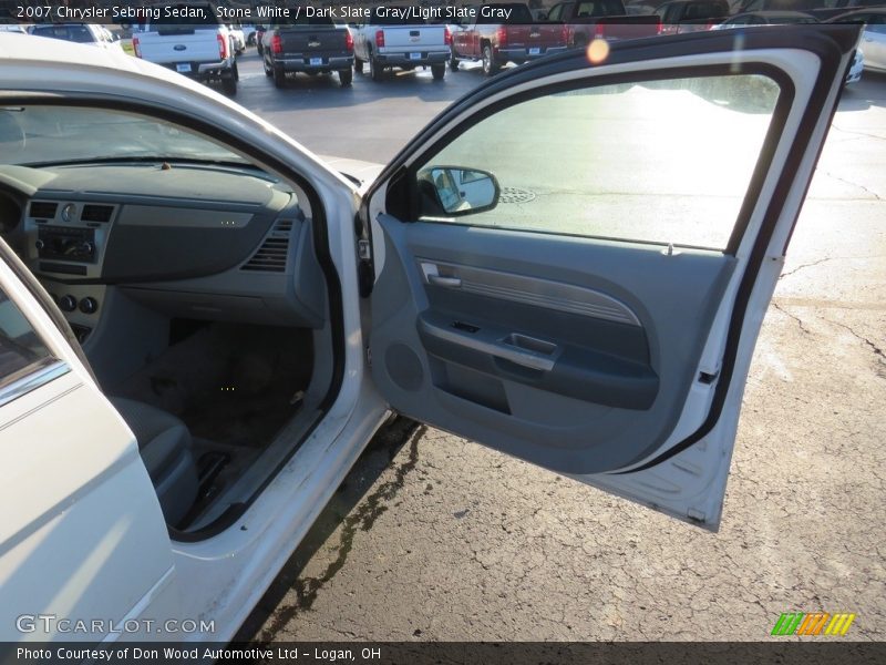 Stone White / Dark Slate Gray/Light Slate Gray 2007 Chrysler Sebring Sedan