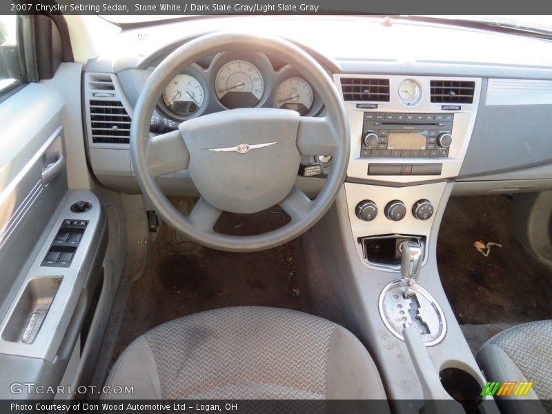 Stone White / Dark Slate Gray/Light Slate Gray 2007 Chrysler Sebring Sedan