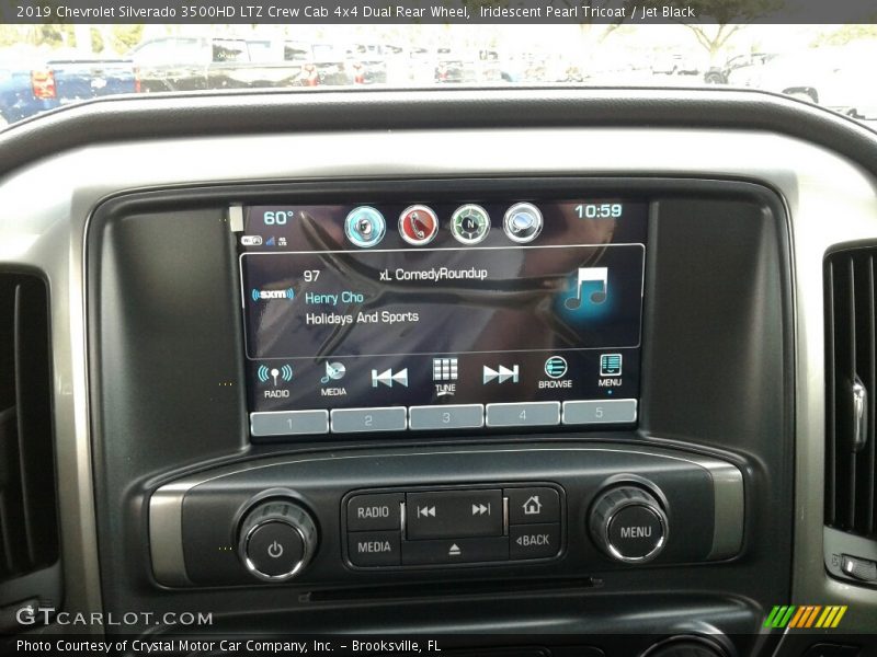 Iridescent Pearl Tricoat / Jet Black 2019 Chevrolet Silverado 3500HD LTZ Crew Cab 4x4 Dual Rear Wheel