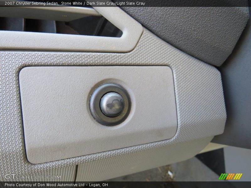 Stone White / Dark Slate Gray/Light Slate Gray 2007 Chrysler Sebring Sedan
