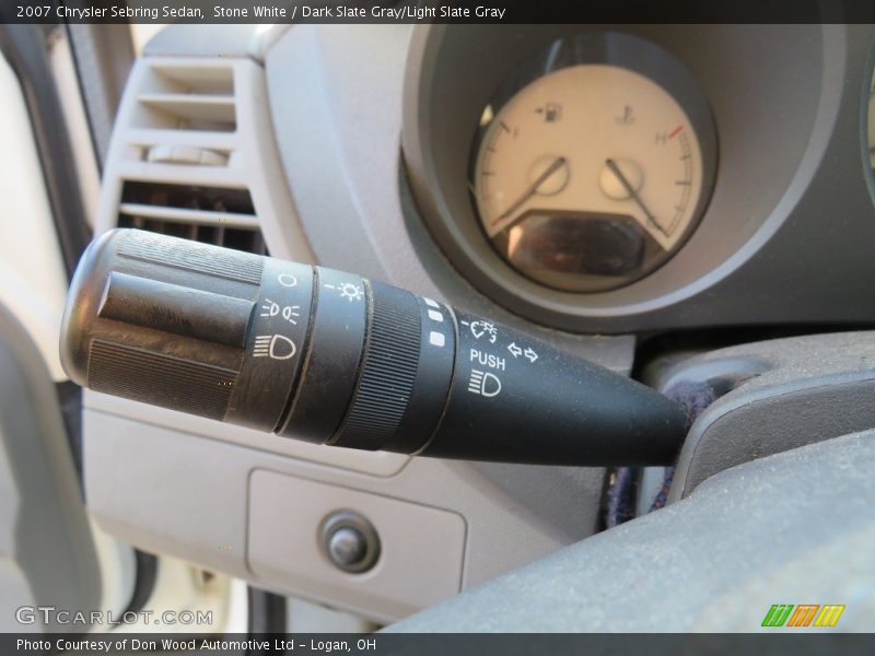 Stone White / Dark Slate Gray/Light Slate Gray 2007 Chrysler Sebring Sedan