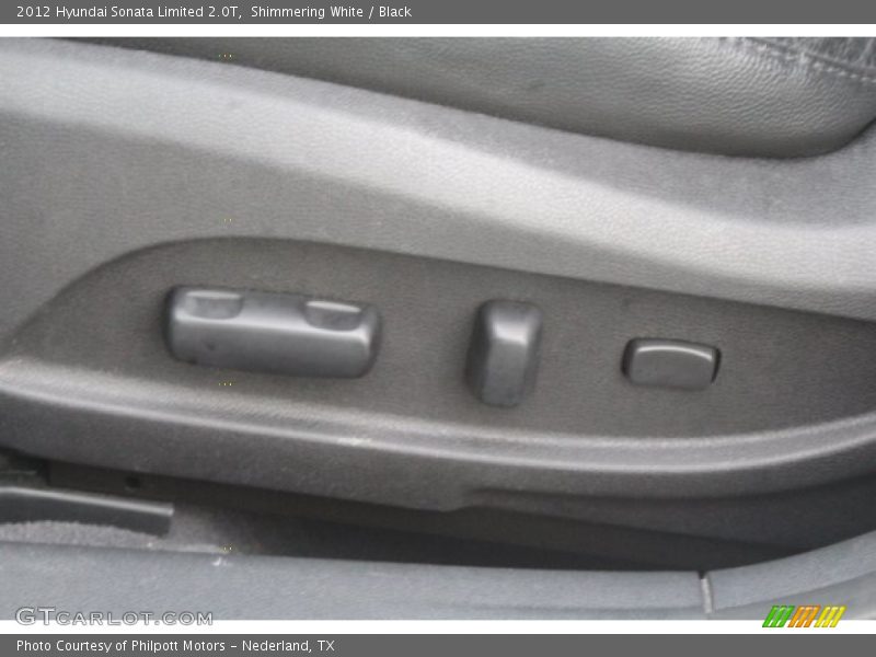 Shimmering White / Black 2012 Hyundai Sonata Limited 2.0T