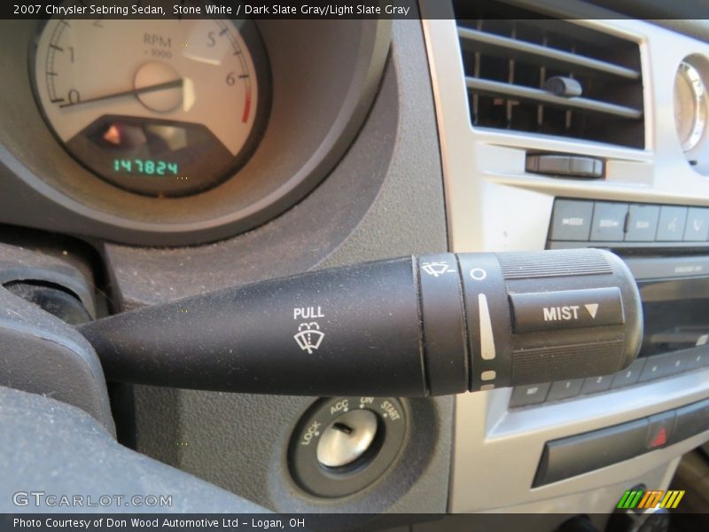 Stone White / Dark Slate Gray/Light Slate Gray 2007 Chrysler Sebring Sedan
