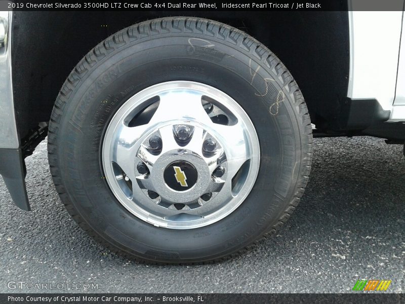 Iridescent Pearl Tricoat / Jet Black 2019 Chevrolet Silverado 3500HD LTZ Crew Cab 4x4 Dual Rear Wheel