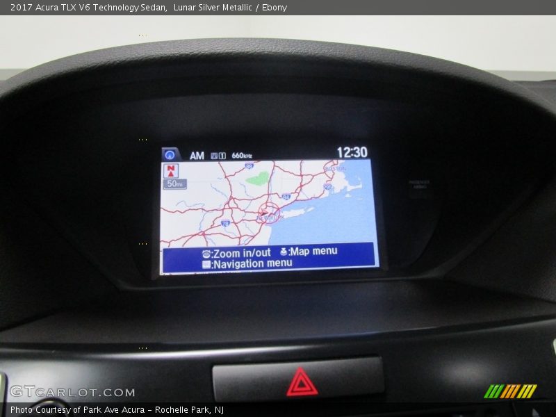 Lunar Silver Metallic / Ebony 2017 Acura TLX V6 Technology Sedan