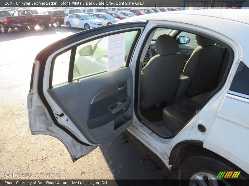 Stone White / Dark Slate Gray/Light Slate Gray 2007 Chrysler Sebring Sedan