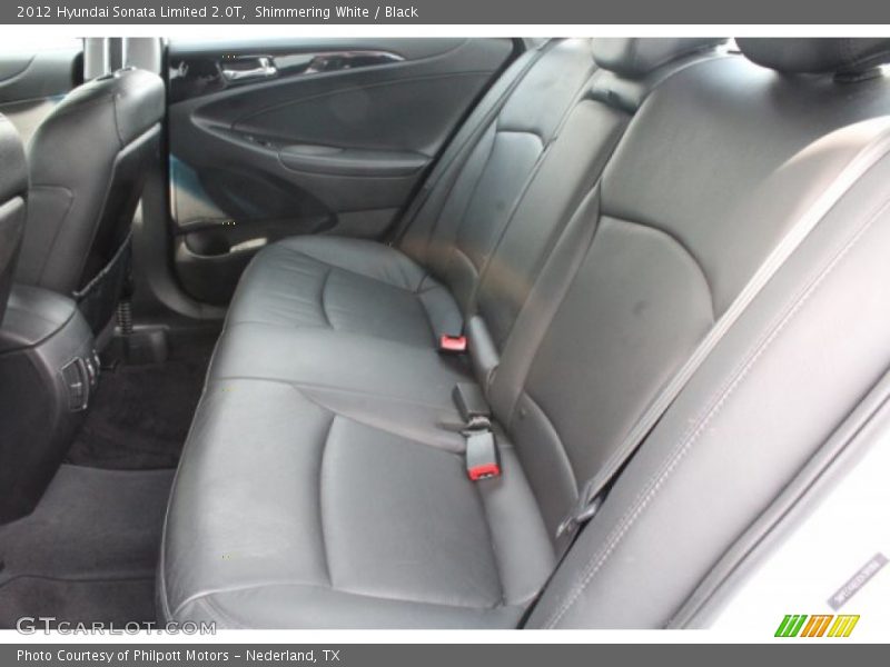 Shimmering White / Black 2012 Hyundai Sonata Limited 2.0T