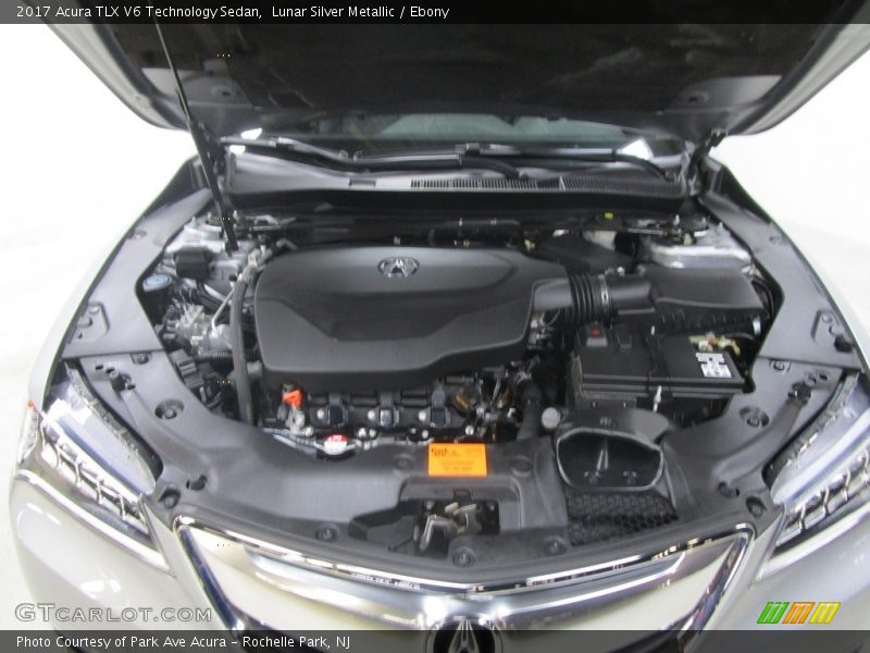Lunar Silver Metallic / Ebony 2017 Acura TLX V6 Technology Sedan