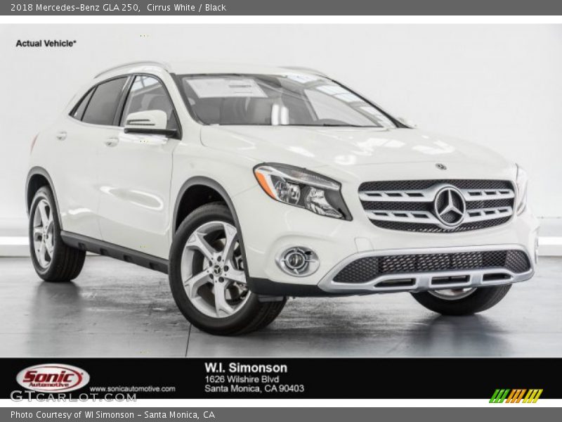 Cirrus White / Black 2018 Mercedes-Benz GLA 250