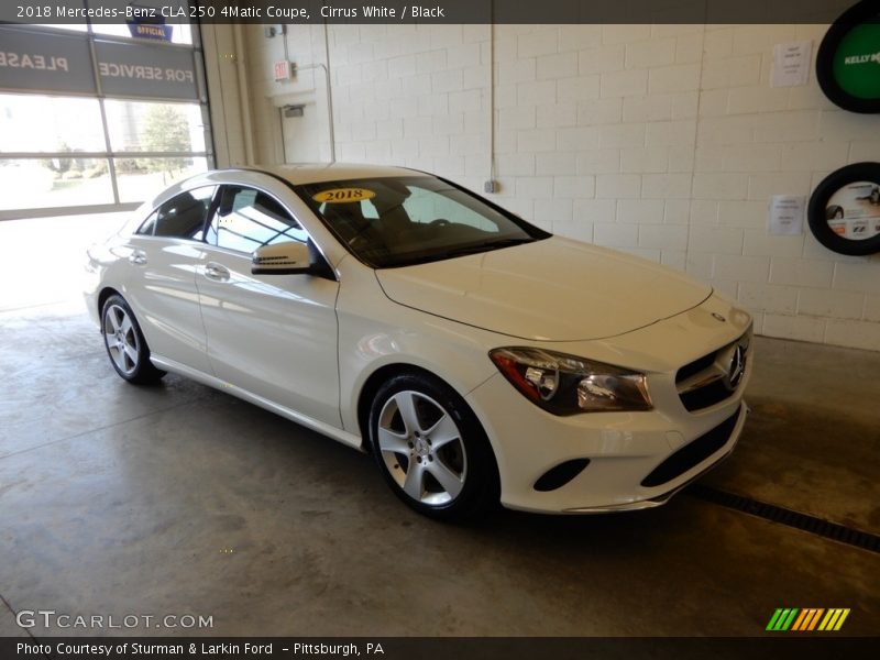 Cirrus White / Black 2018 Mercedes-Benz CLA 250 4Matic Coupe