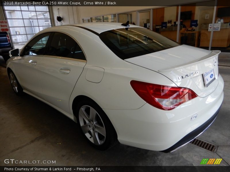 Cirrus White / Black 2018 Mercedes-Benz CLA 250 4Matic Coupe