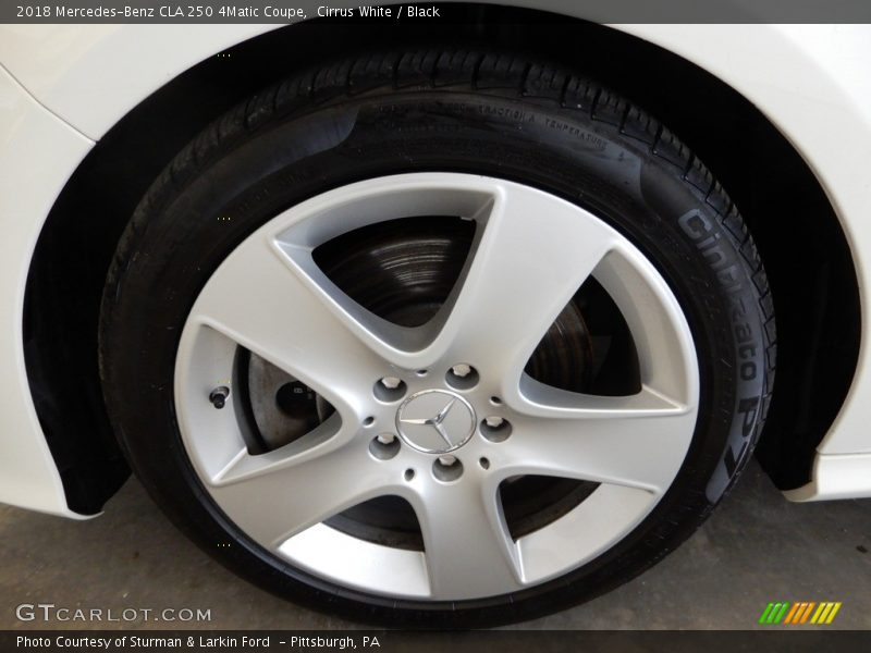 Cirrus White / Black 2018 Mercedes-Benz CLA 250 4Matic Coupe