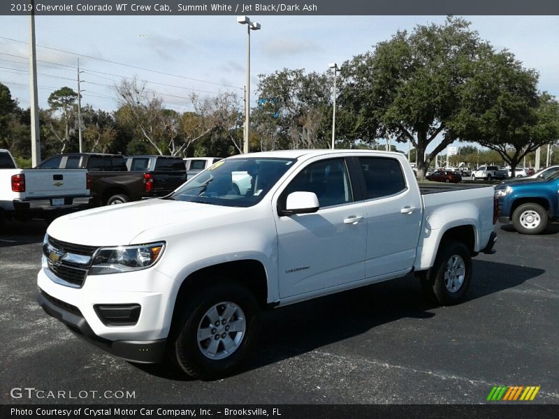 Summit White / Jet Black/Dark Ash 2019 Chevrolet Colorado WT Crew Cab
