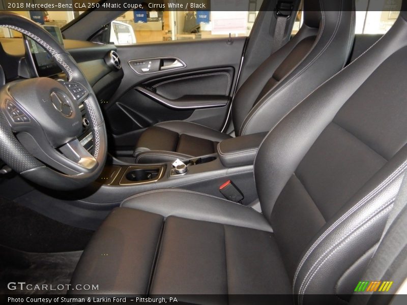 Cirrus White / Black 2018 Mercedes-Benz CLA 250 4Matic Coupe