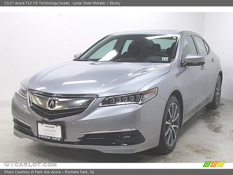 Lunar Silver Metallic / Ebony 2017 Acura TLX V6 Technology Sedan