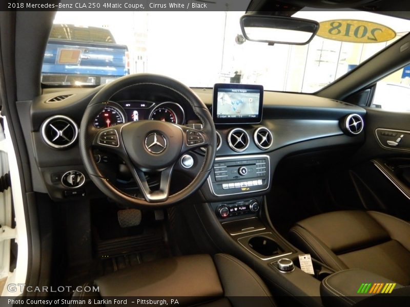 Cirrus White / Black 2018 Mercedes-Benz CLA 250 4Matic Coupe