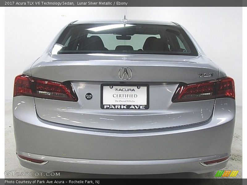 Lunar Silver Metallic / Ebony 2017 Acura TLX V6 Technology Sedan