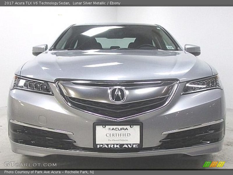 Lunar Silver Metallic / Ebony 2017 Acura TLX V6 Technology Sedan