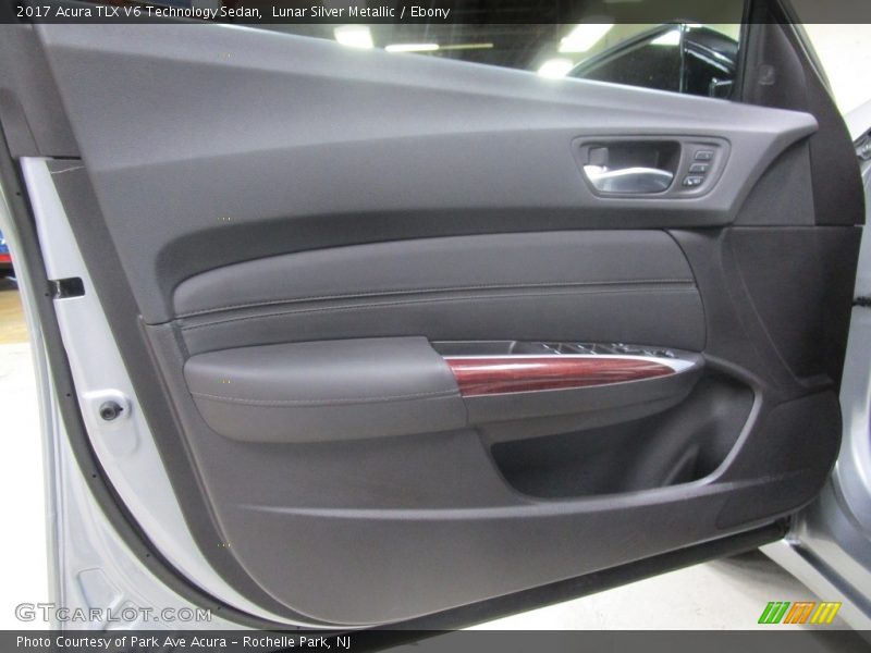 Lunar Silver Metallic / Ebony 2017 Acura TLX V6 Technology Sedan
