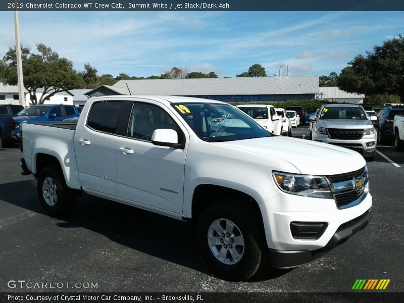 Summit White / Jet Black/Dark Ash 2019 Chevrolet Colorado WT Crew Cab