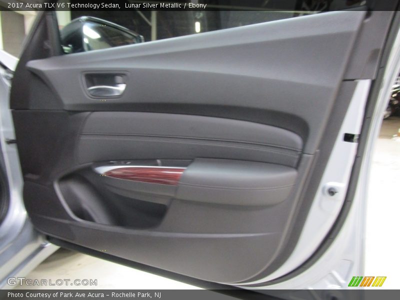 Lunar Silver Metallic / Ebony 2017 Acura TLX V6 Technology Sedan