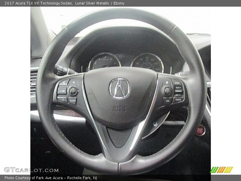 Lunar Silver Metallic / Ebony 2017 Acura TLX V6 Technology Sedan